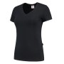 T-shirt V Hals Fitted Dames 101008 Navy 4XL