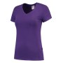 T-shirt V Hals Fitted Dames 101008 Purple 4XL
